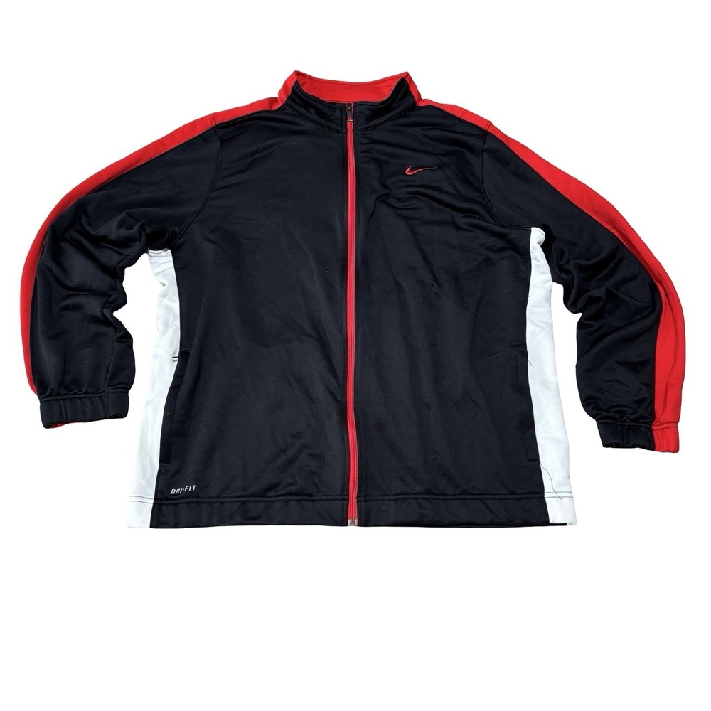 Nike Dri-Fit Men's Zip Up Track Jacket Size XXL‎ 26 x 30